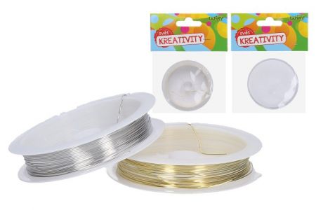 Drátek na korálky 0,6 mm, 4m