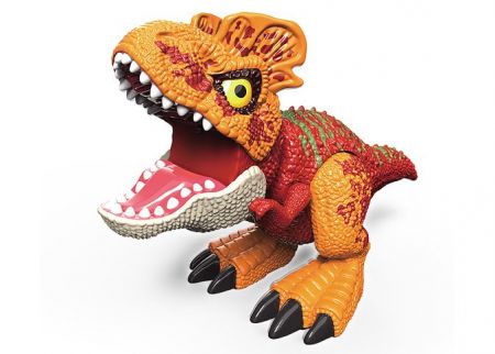 Dinosaurus s efekty červený 26,5x11x13 cm