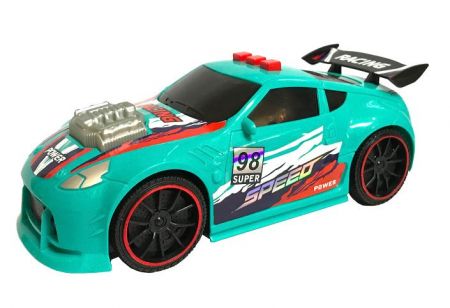 Auto závodní s efekty 21 cm
