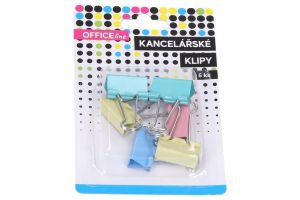 Klip kancelářský 6 ks, 25 mm