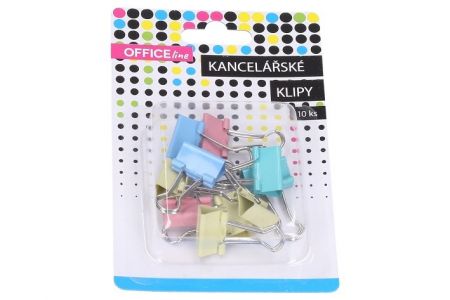 Klip kancelářský 10 ks, 19 mm