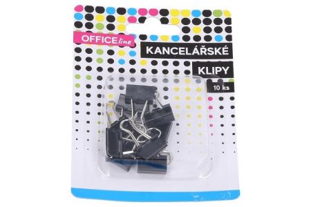 Klip kancelářský 10 ks, 15 mm