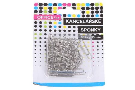 Sponka kancelářská 50 ks, 33 mm
