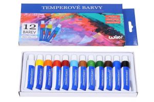 Temperové barvy 12ks