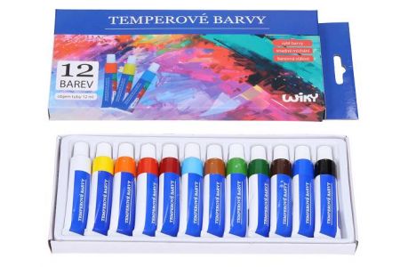 Temperové barvy 12ks