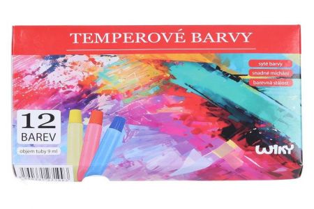 Temperové barvy 12 ks