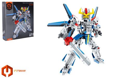 Stavebnice robot modrý 30 cm