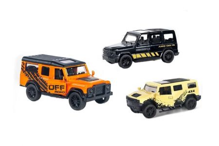 Auto terénní kovové 11 cm