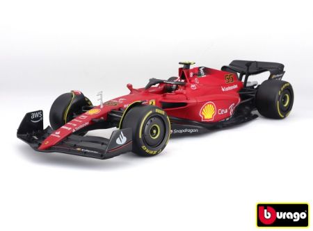 Bburago 1:18 Formula F1 Ferrari Scuderia F1-75 (2022) nr.55 Carlos Sainz - with driver