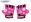 Globber Toddler dětské ochranné rukavičky XS -flowers pink
