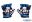 Globber Rukavice - Navy Blue - Racing