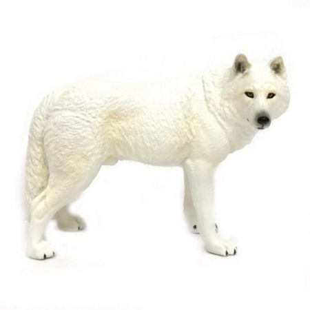 E - Figurka Vlk bílý 12 cm