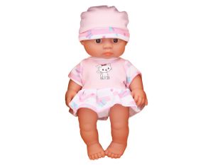 Miminko s čepičkou růžové 22 cm