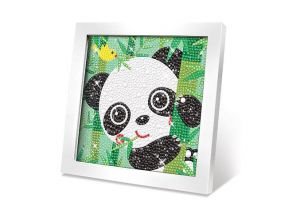 Kreativní set obraz s kamínky panda 17cm