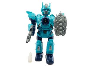 Robot MECHA s efekty páry modrý 32 cm