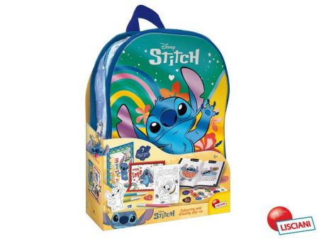Stitch batoh kreslící sada 31 cm