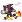 Jixelz REMIX Sonic puzzle plastové pixel art Runnin' Shadow