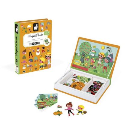 Janod Magnetická kniha Magnetibook Roční období