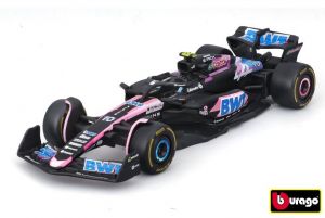 Bburago 1:43 RACE Formula F1 - BWT Alpine F1 Team A524 (2024) #10 (Pierre Gasly) - with dr