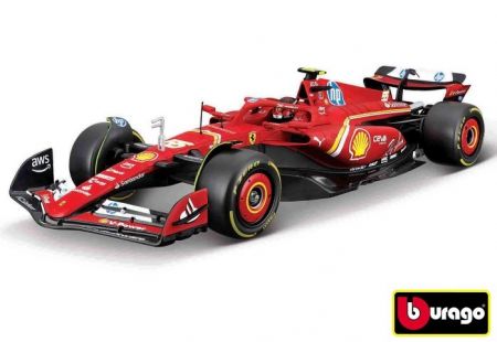 Bburago 1:24 Ferrari F1 Racing Model KIT -SF24 (2024) nr.55 Carlos Sainz with stand