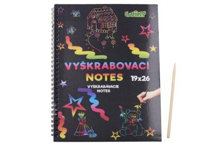 Vyškrabávací notes 26x19cm /10 listů