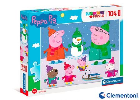 Clementoni - Puzzle Maxi 104 Prasátko Peppa