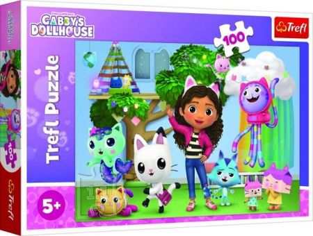 Puzzle Gabbyin domeček pro panenky 100 dílků