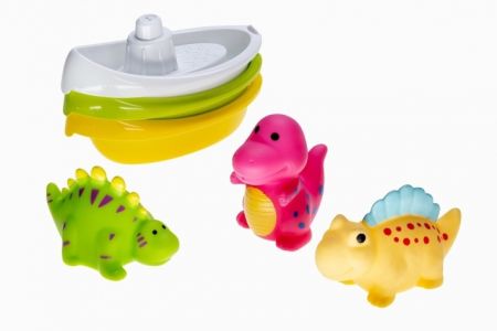Lodička s dinosauříky 3+3