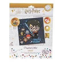 Crystal Art pohlednice - Harry Potter Family, 18x18cm