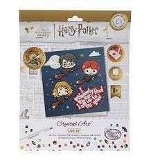 Crystal Art pohlednice - Harry Potter Flying High, 18x18cm