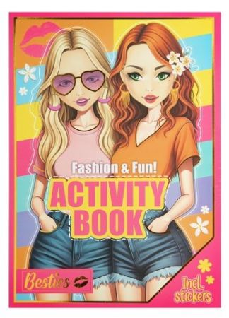 Kniha pro módní kreativity Faschion and fun A4 Besties