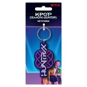 K-pop Demon Hunters klíčenka gumová (logo Huntrix)