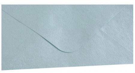 Obálka DL 11,2x21,9 cm metalická s ražbou tyrkysová