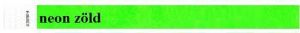 Identifikační náramky, 3/4", neon zelená, tyvek