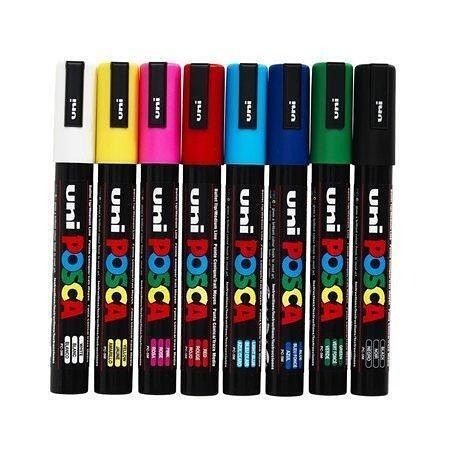 Decor marker, 1,8-2,5 mm, UNI "Posca", silver
