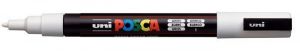 Dekorační popisovač "Posca", bílá, 0,9-1,3 mm, UNI