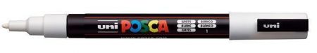 Dekorační popisovač "Posca", bílá, 0,9-1,3 mm, UNI