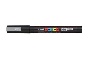 Dekorační popisovač "Posca", stříbrná, 0,9-1,3 mm, UNI