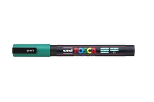 Akrylový popisovač "Posca PC-3M", smaragdová, 0,9-1,3 mm, UNI
