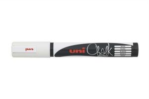 Křídový popisovač "PWE-5M", bílý, 1,8-2,5mm, UNI