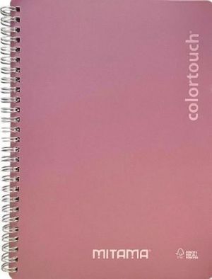 Spirálový sešit "i-Note", 18,5x24, čtverečkovaný, 90 listů, růžová, MITAMA 62282-90194