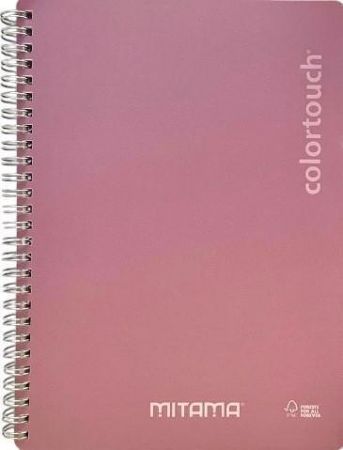 Spirálový sešit "i-Note", 18,5x24, čtverečkovaný, 90 listů, růžová, MITAMA 62282-90194