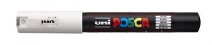 Dekorační popisovač "Posca", bílá, 0,7 - 1,0 mm, UNI