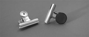 Klip na dokumenty s magnetem, stříbrná, 31 mm, kov, 12 ks/balení, HGA2741