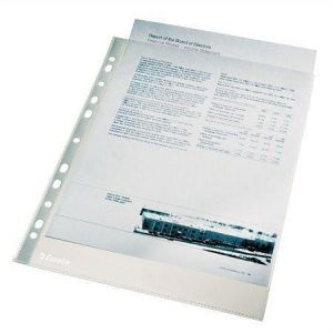 Euroobaly "Standard" v krabici, čirá, A4, 43 mikronů, pomerančový povrch, ESSELTE