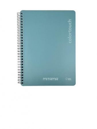 Spirálový sešit "i-Note", 18,5x24, čistý, 90 listů, tyrkysová, MITAMA 62278-90213