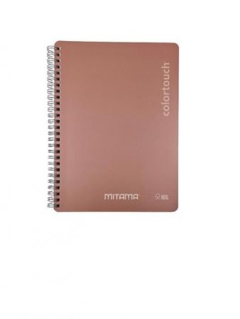Spirálový sešit "i-Note", 18,5x24, čistý, 90 listů, lososová, MITAMA 62278-90209