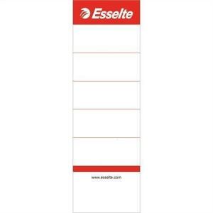 Štítky pro pákové pořadače, oboustranné, bílá, 50x158 mm, ESSELTE