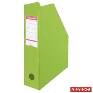 Stojan na časopisy, skládací, Vivida zelená, 70 mm, PVC/karton, ESSELTE