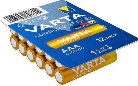 Baterie "Longlife", AAA, 12 ks, VARTA